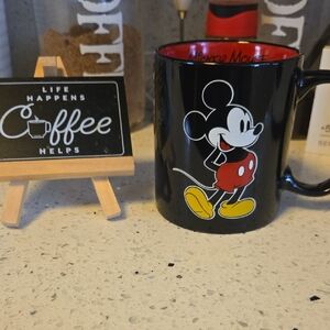 Disney Mickey Mouse Black and Red Mug